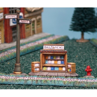 Plaster Molds - News Stand, Street Sign, Fire Hydrant